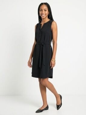 Royal Robbins Spotless Traveler Tank Dress Black Size 10 NWT - Two Pockets!